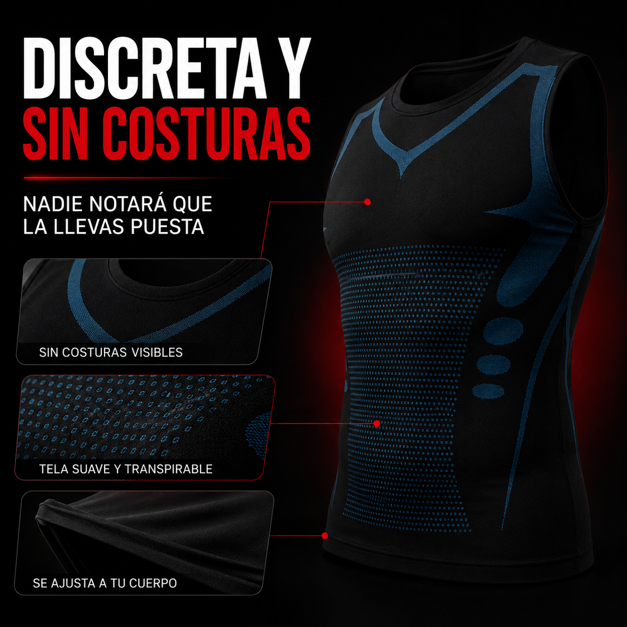 FORMEN™ | Camiseta de Compresión que Moldea tu Torso en Segundos